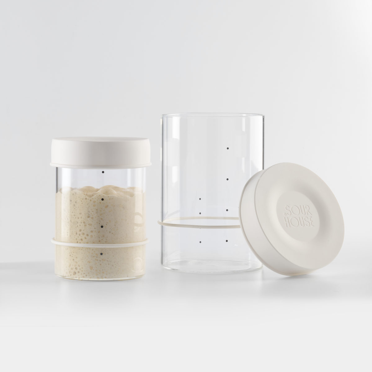 Sourhouse Starter Jars - White (Pint or Quart) (Pre-Order)